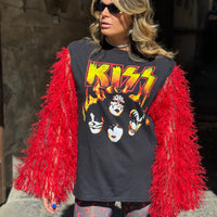 T-Shirt Rock Kiss Pompon