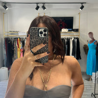 Bustino Adriel ecopelle Grigio