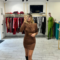 Dress Vale Marrone