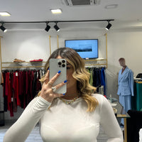 Maglia Shira Bianca a girocollo