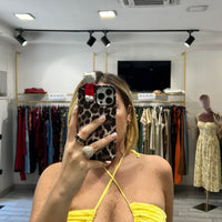 Mini Dress San Gallo Giallo