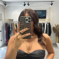 Bustino Adriel ecopelle Nero