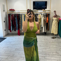 Gonna Pareo Verde/Giallo