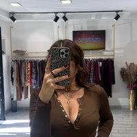 Maglia Serafina Marrone