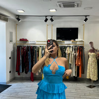 Mini Dress San Gallo Turchese