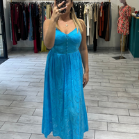Dress Vientha Turchese in pizzo San Gallo