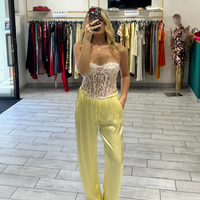 Pantalone Satin Giallo