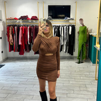 Dress Vale Marrone