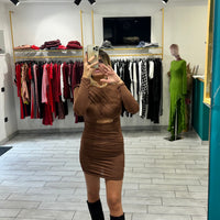 Dress Vale Marrone