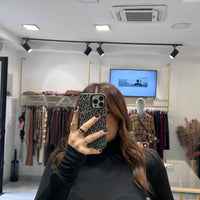 Maglia Manuela a collo alto Nera