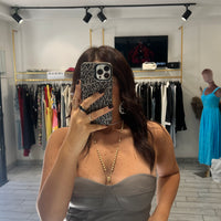 Bustino Adriel ecopelle Grigio