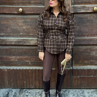 Leggings Paola Marrone con staffa