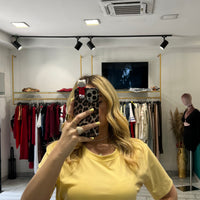 T-Shirt Alaia Gialla