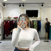 Maglia Crop Isa Bianca