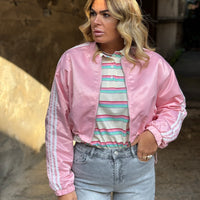 Giubbino Stripes Rosa