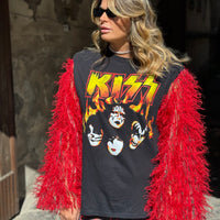 T-Shirt Rock Kiss Pompon