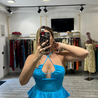 Mini Dress San Gallo Turchese