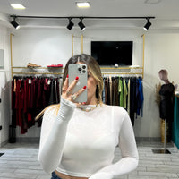 Maglia Crop Isa Bianca