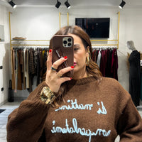 Maglione Arwen Marrone