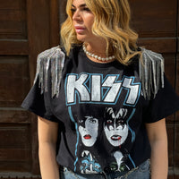 T-Shirt Rock Kiss White