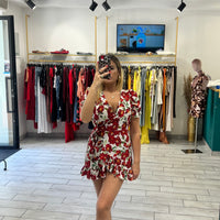 Dress a incrocio Rosso e Bianco