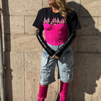 Set T-Shirt Rock Def Leppard con Bustino