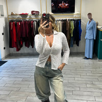 Maglia Sienna in filo Bianca