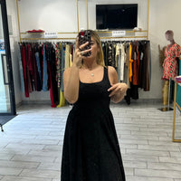 Dress Syl Nero in pizzo San Gallo