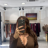 Maglia Serafina Marrone