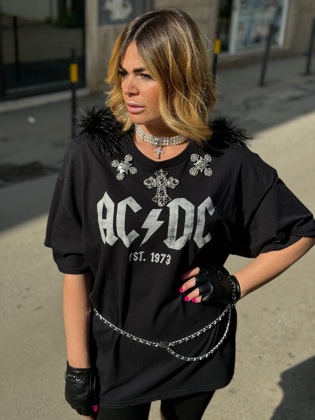 T-Shirt Rock ACDC Church