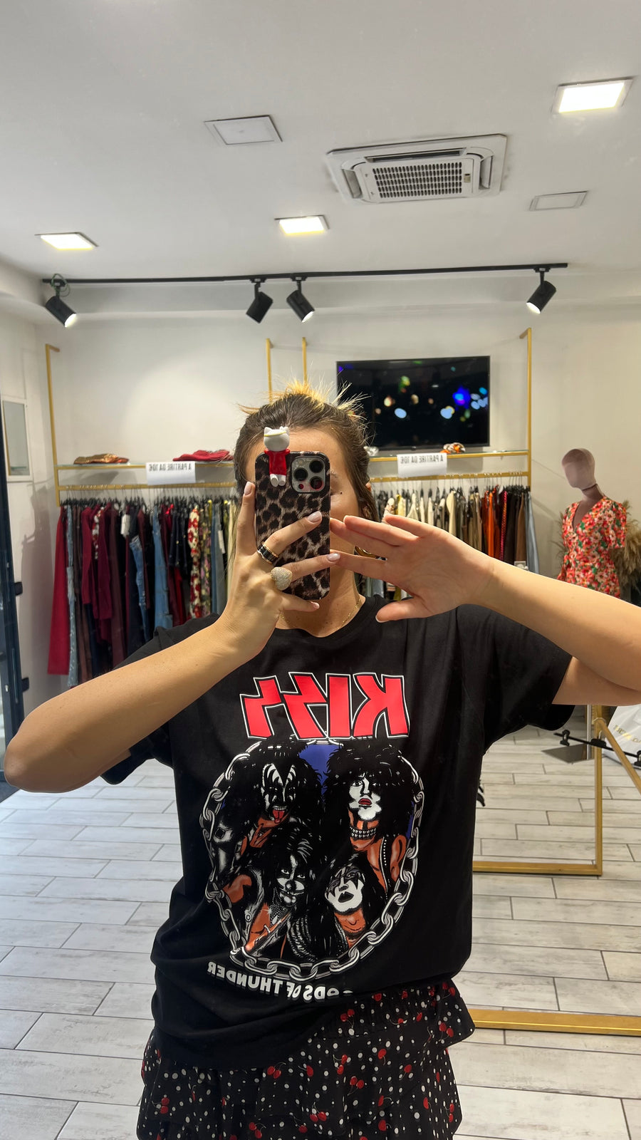 T-Shirt Rock Kiss FourFace