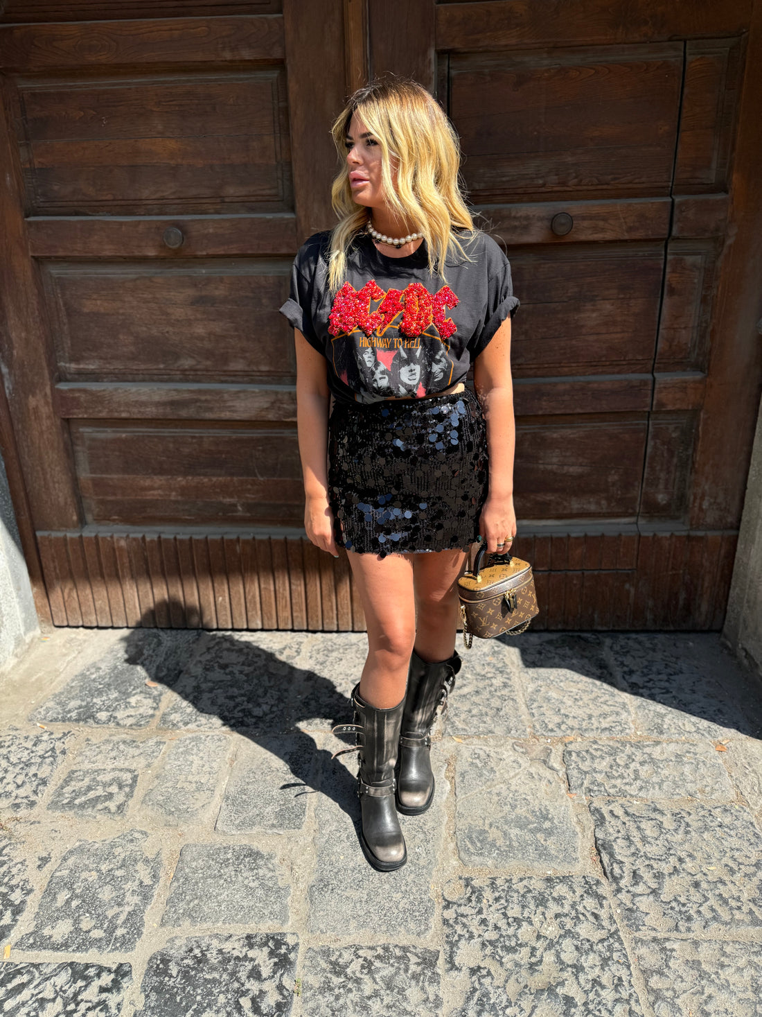 T-Shirt Rock ACDC Fire Hell