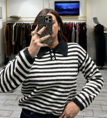 Pull a Polo Nero/Bianco