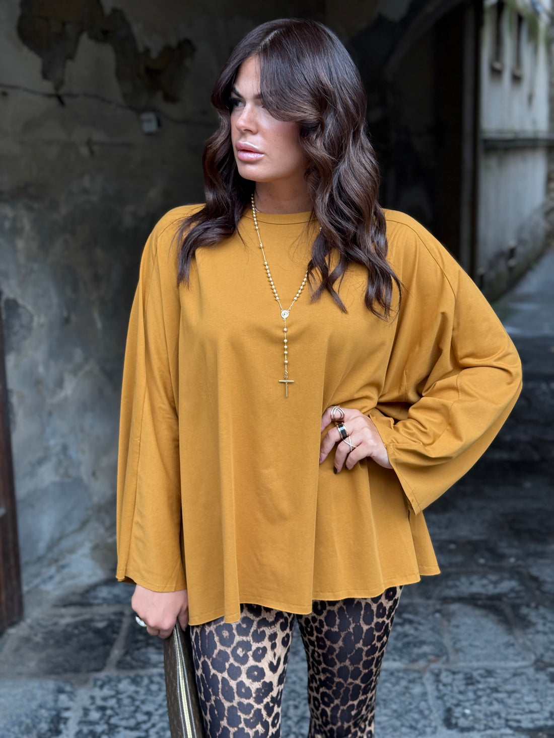 Maxi Shirt Itta Senape