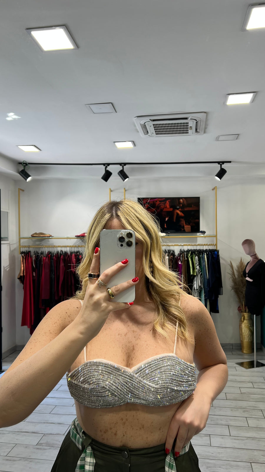 Bralette Jewels Beige