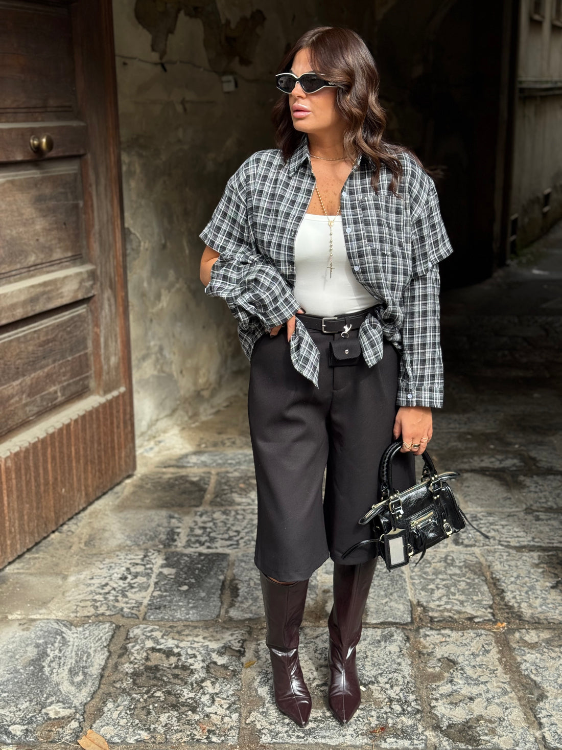 Camicia Willy Bianca/Nera