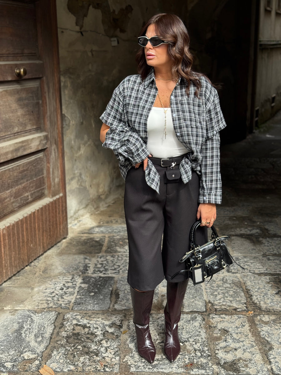 Camicia Willy Bianca/Nera