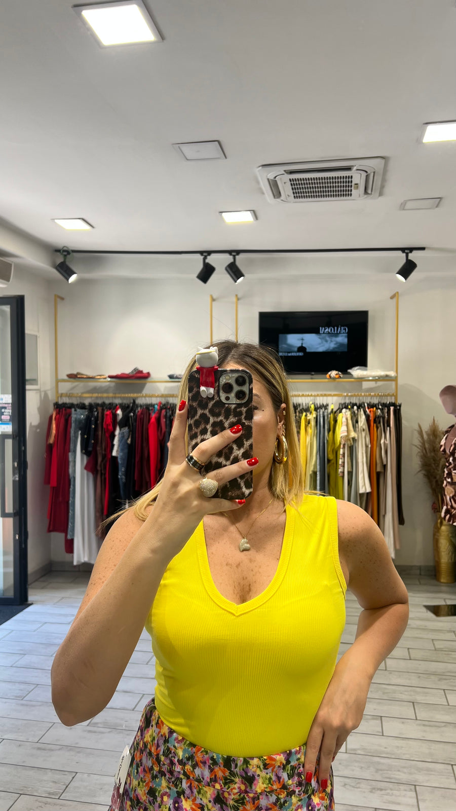 Canotta Cinco Gialla