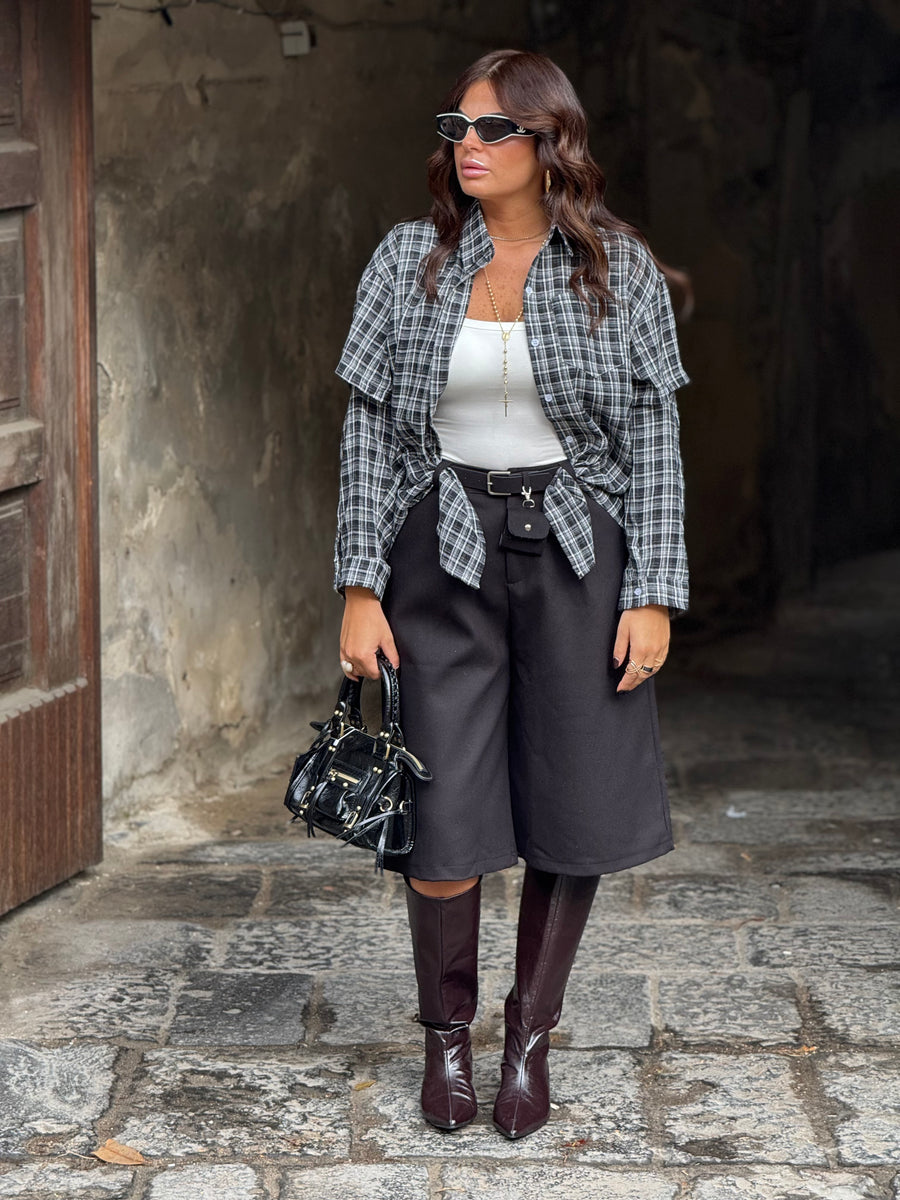 Camicia Willy Bianca/Nera