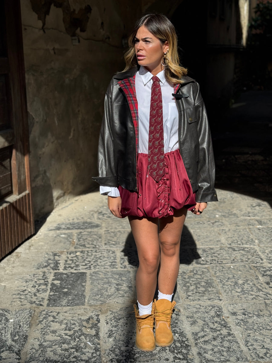 Gonna Taylor Bordo a pantaloncino