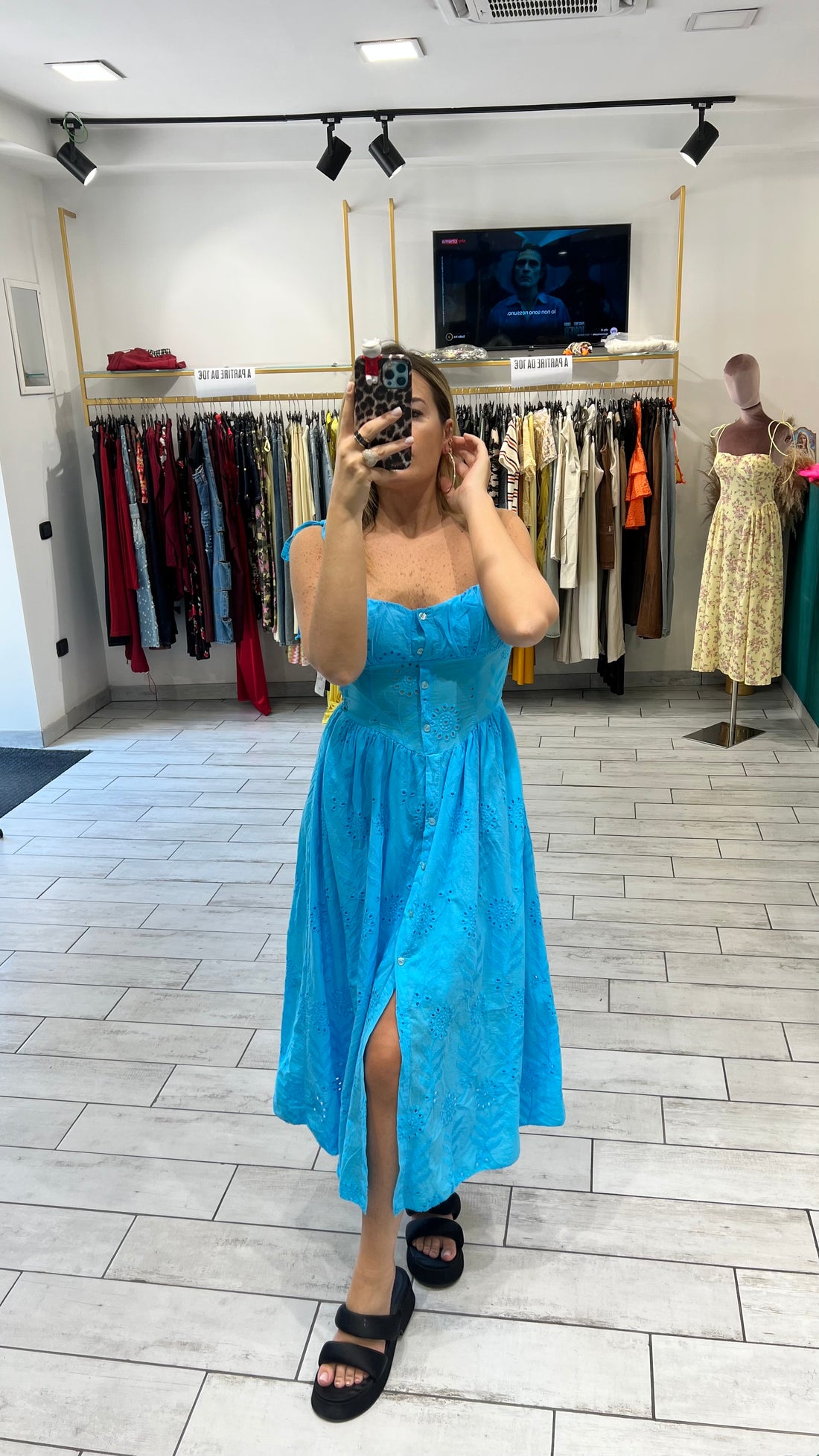 Dress San Gallo Turchese