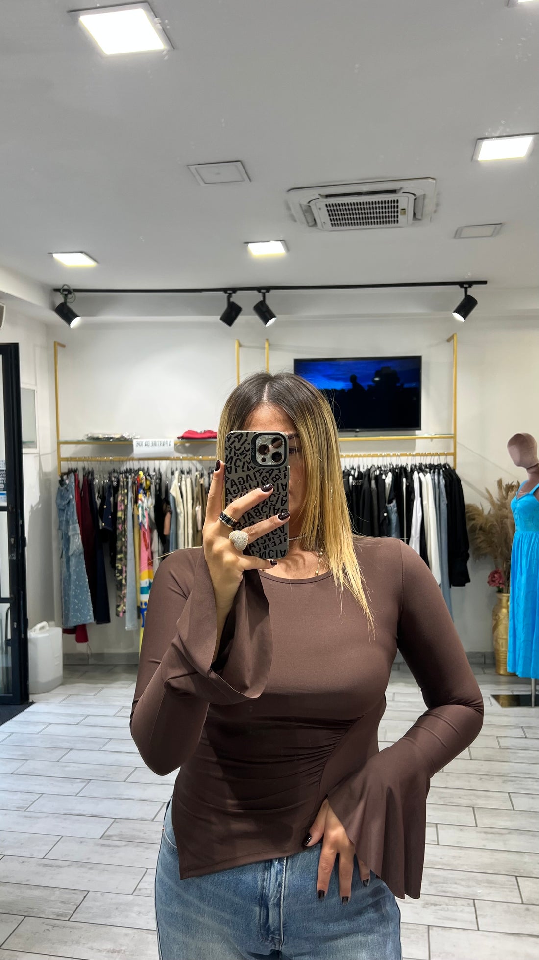 Maglia Answer Marrone