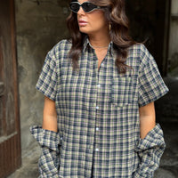 Camicia Willy Verde/Blu