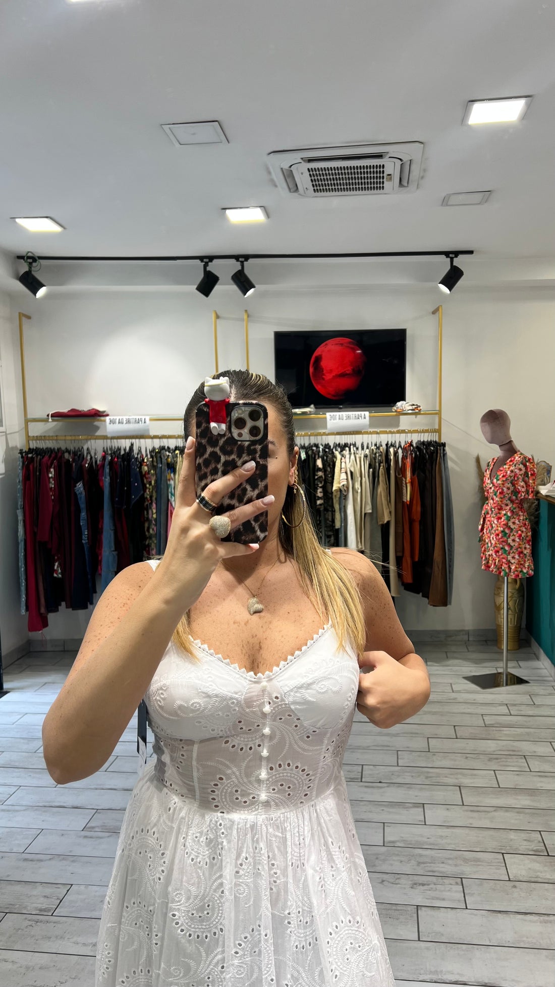 Dress Vientha Bianco in pizzo San Gallo