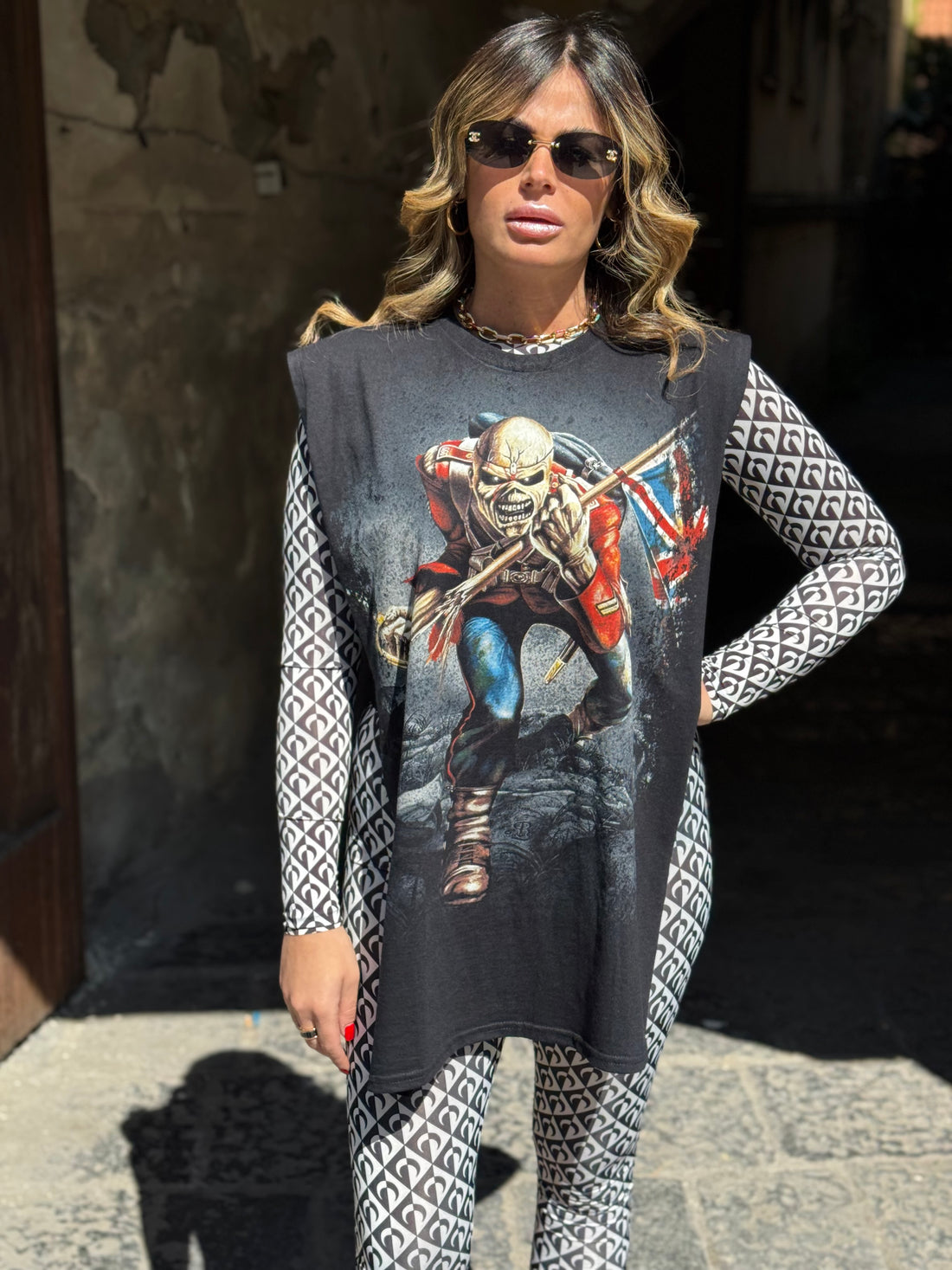 T-Shirt Poncho Rock Iron Maiden