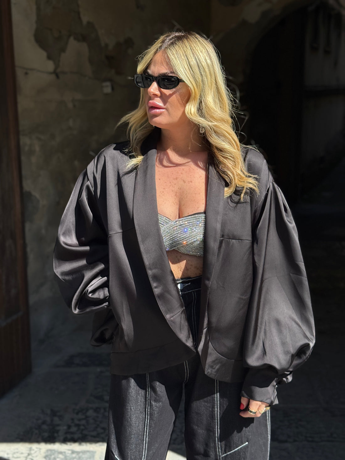 Bomber Satin