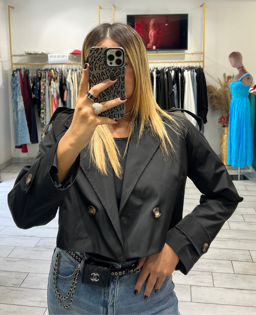 Trench Crop Mity Nero