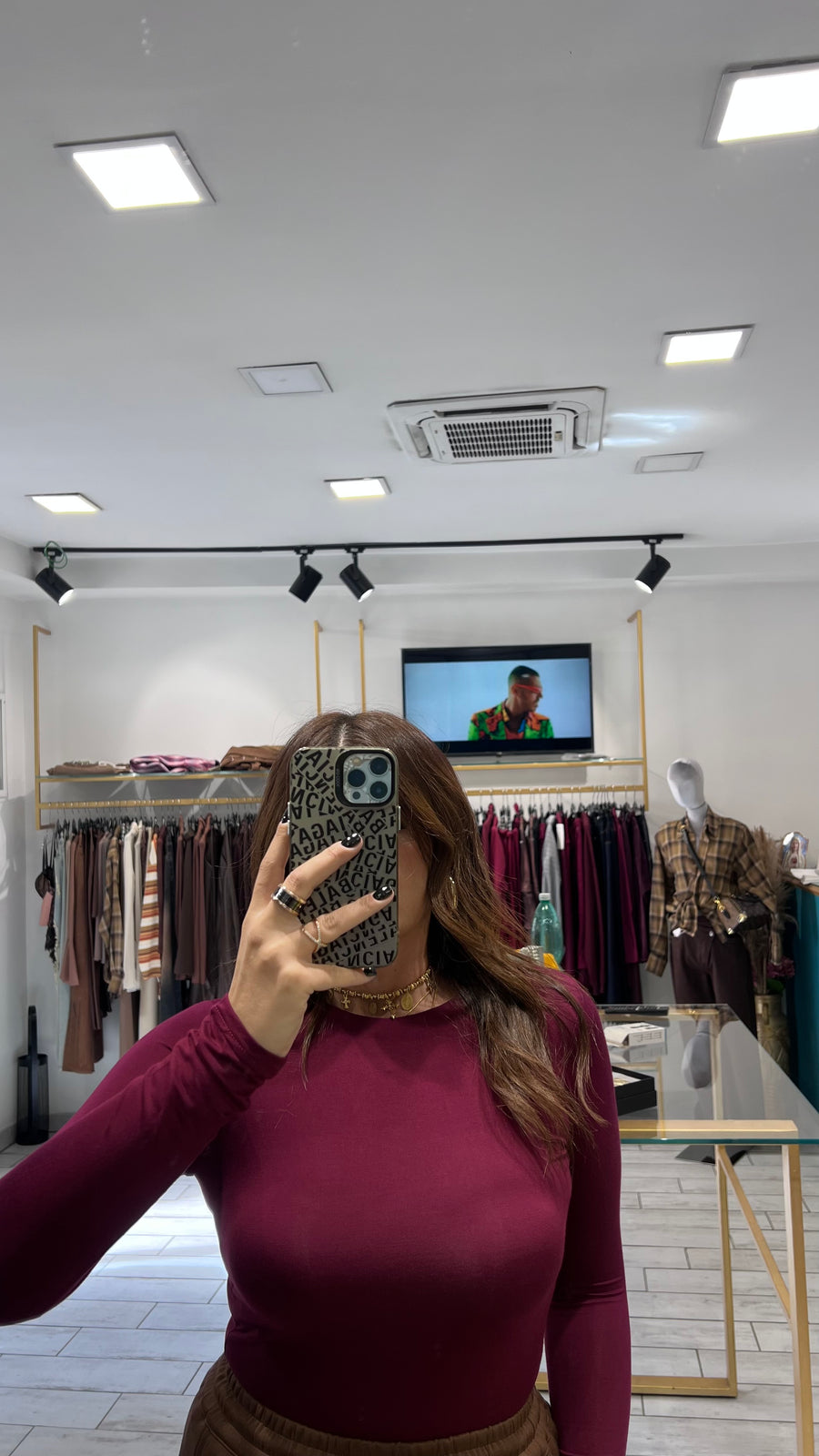 Maglia Carly a girocollo Vinaccia