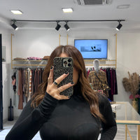 Maglia Manuela a collo alto Nera