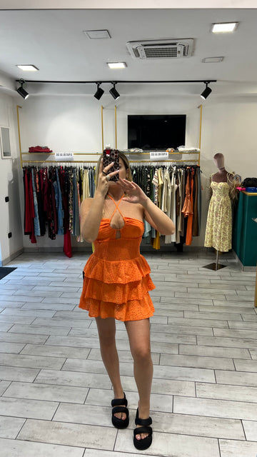 Mini Dress San Gallo Arancio